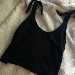 Crop top with knot tied design